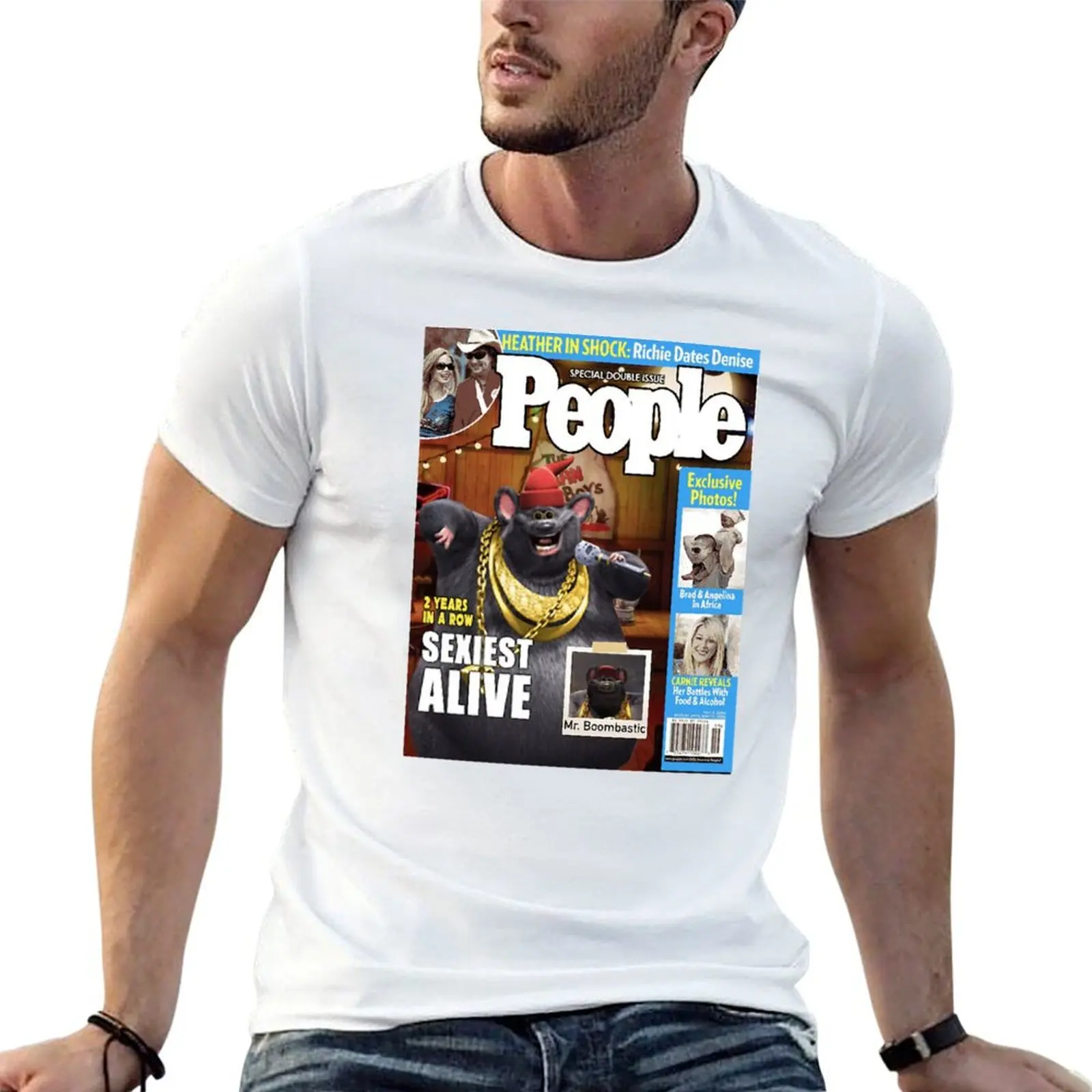 Biggie Cheese, le plus sexy des hommes, t-shirt avec panneaux en maille respirante