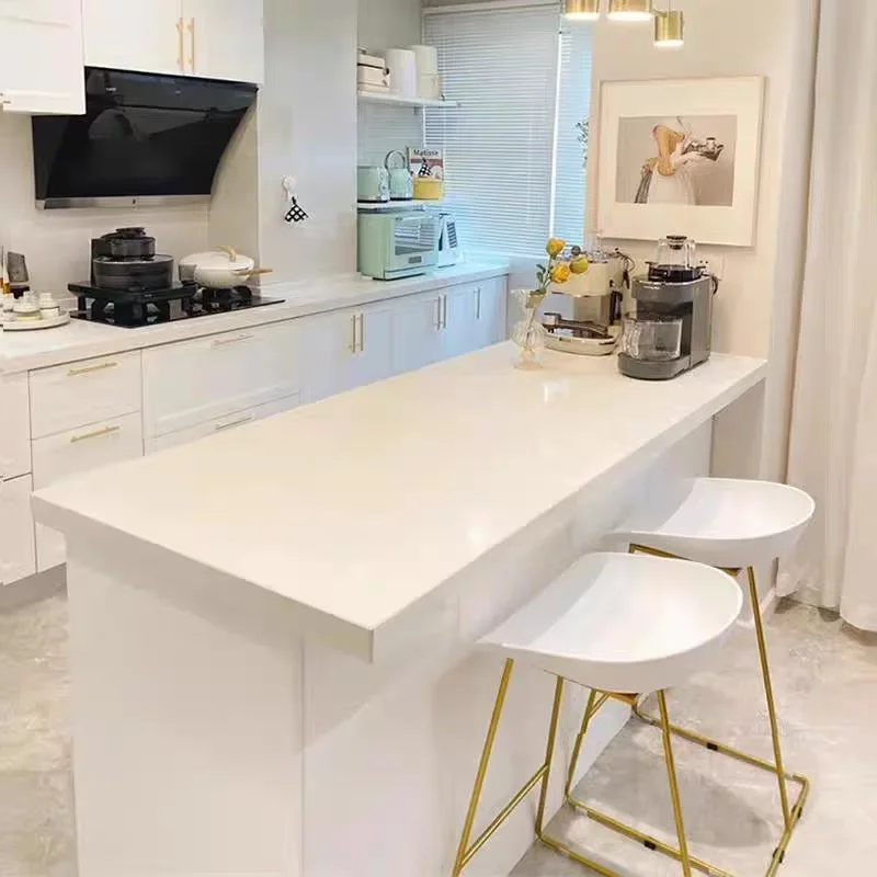 Light luxury household kitchen island table dining table storage cooking cabinet operation baking table open