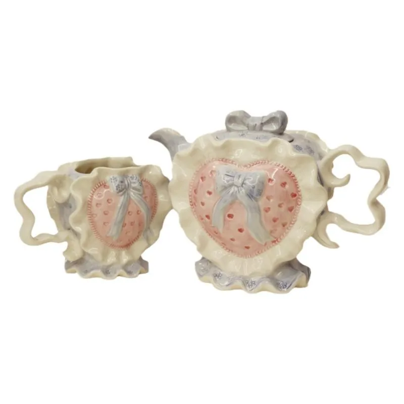 كوب سيراميك كلاسيكي لعيد الحب باللون الوردي اللطيف كوب ماء غلاية هدية منزلية #1