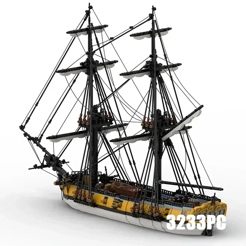 

Moc Building Bricks Military Model Sloop Of War HMS Challenger Technology Modular Blocks Gifts Christmas Toys DIY Sets Assembly
