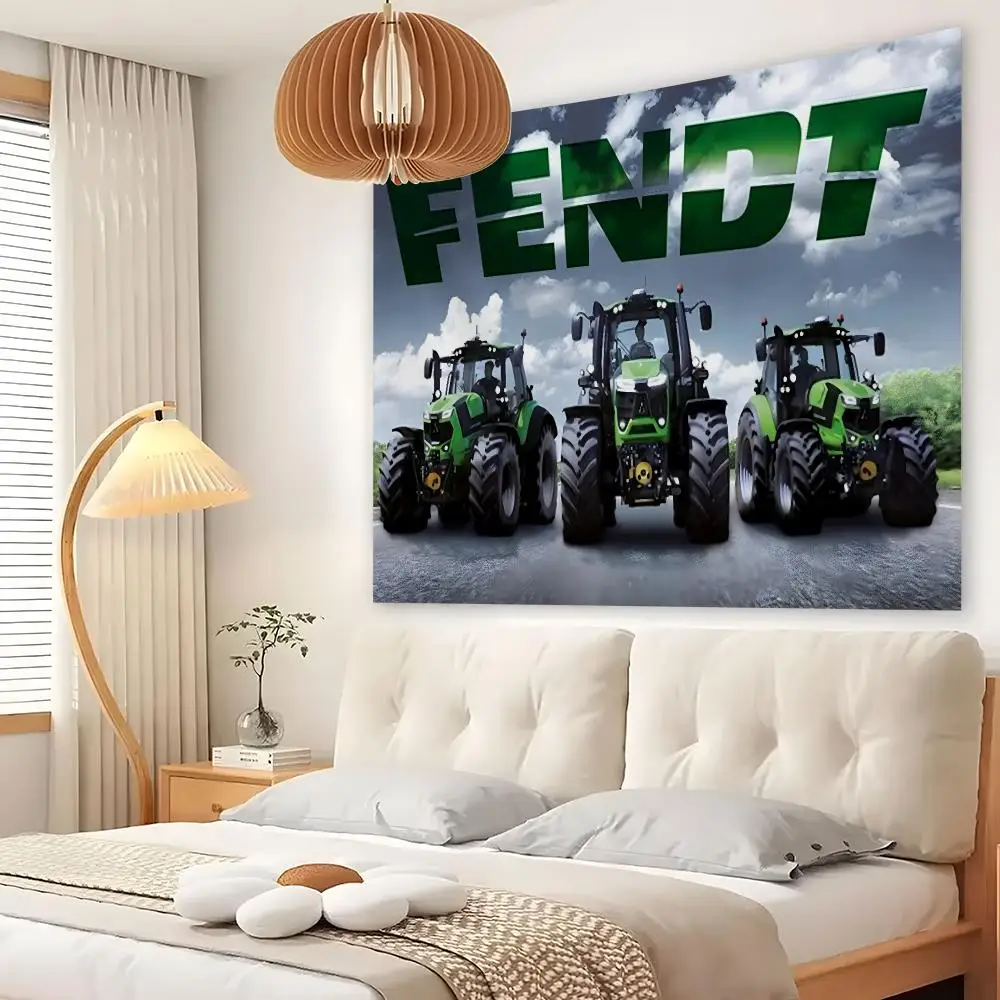 F-FENDTS Germany Agriculture Tapestry Custom Living Bedroom Party Dormitory Interior Wall Bohemian Decoration Attached Clip