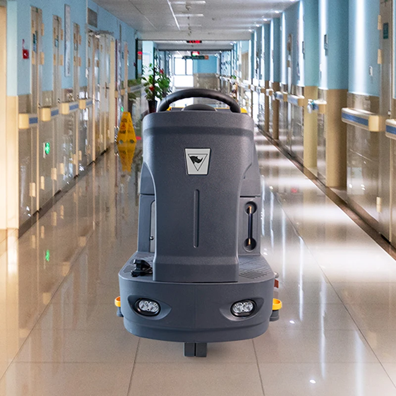 Chancee K80 Preço de fábrica Máquina de purificação de piso com escova dupla de concreto