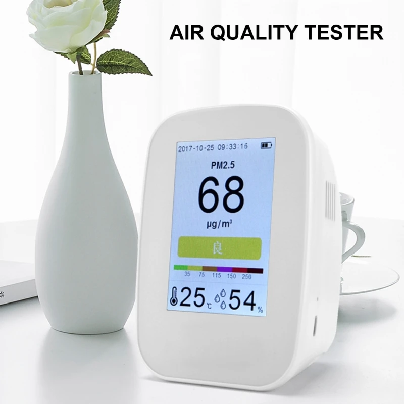Nouveau compteur qualité l'air à détection avancée, pour Concentration CO2, température l'humidité, des