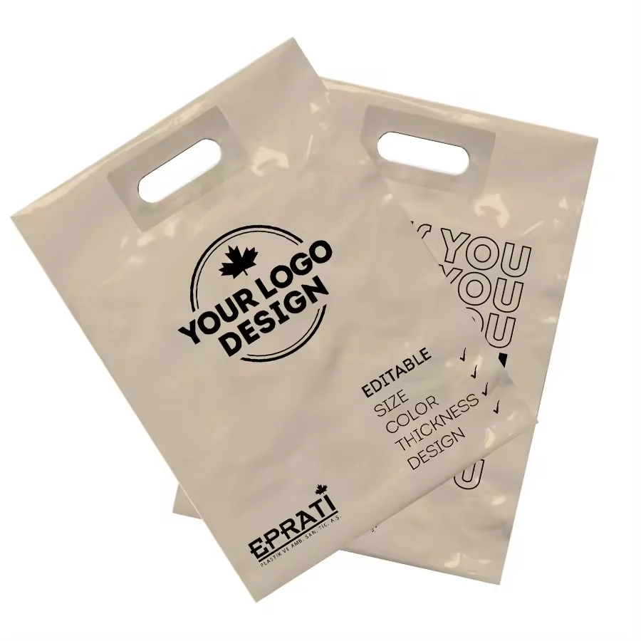 High Quality Plastic Bag Custom Logo gift bags Color Size Thickness Shopping Bags with Handle