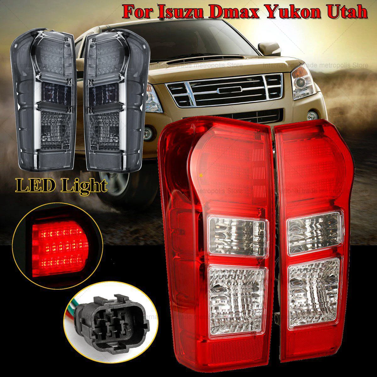 192521510064/192521510061 Rear LED Brake Lamp Tail Light Fits For ISUZU D-MAX Yukon Utah 2012-2016