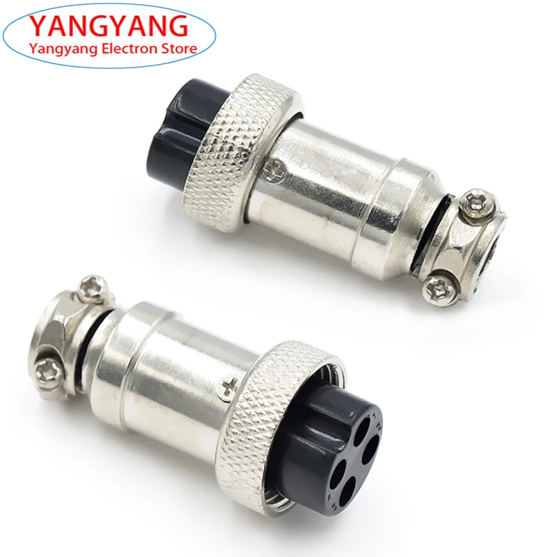 1set New GX12 2-core GX16 3-core Aviation Plug Socket Connector Aviation Connector 4/5/6/7/8/9/10 core Female And Male Socket