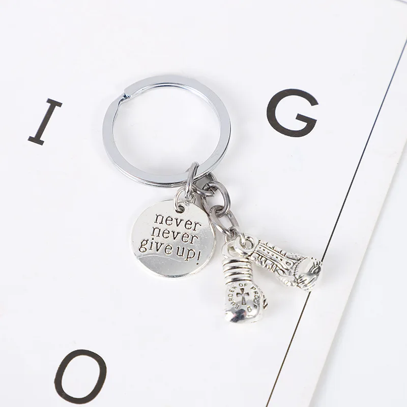 Hot Selling Boxer Plaque Gift Keychain Pendant Keyring Couple Gift