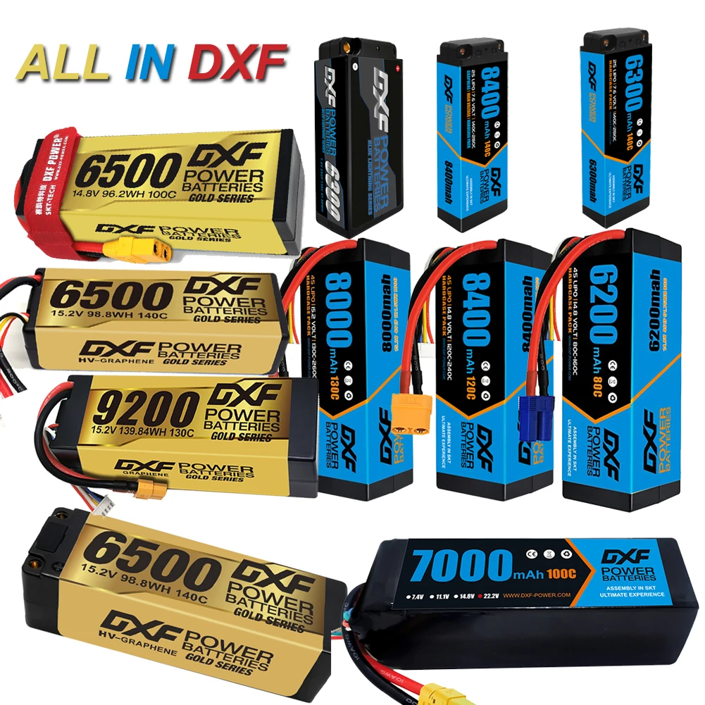 Grafeno LCG 2S 3S 4S 6S 7,4 V 7,6 V 11,4 V 15,2 V 14,8 V 22,2 V 5200mAh 6300mAh 6500mAh 7000mAh 8000mAh 8400mAh 9200mAh 5MM