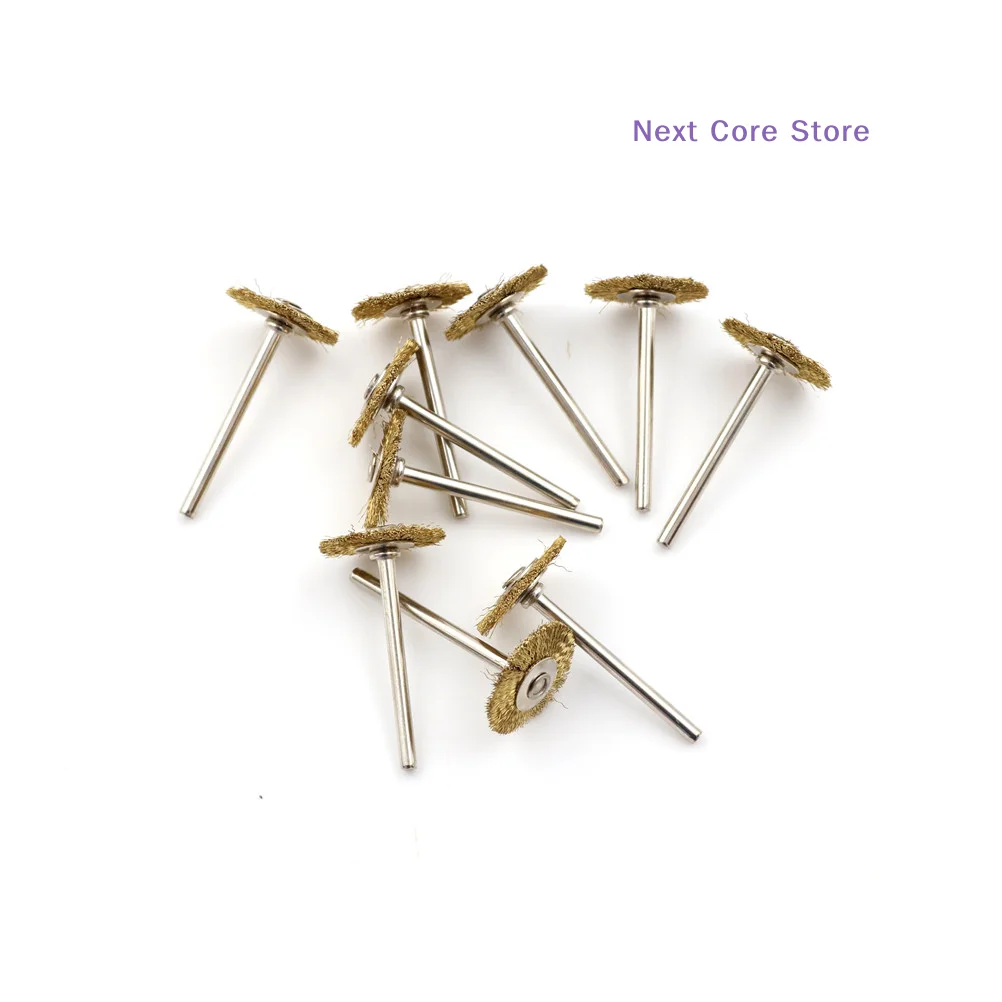 [NC]10PCS 22MM Brass Wire Wheel Brushes Polishing Tool For Die Grinder Power Rotary[NC]