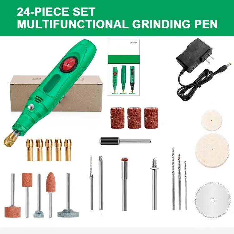 Electric Drill Grinder Pen-shaped Multifunctional Mini Grinding Tool Electric Rotary Grinding Machine with 15000RPM High Speed