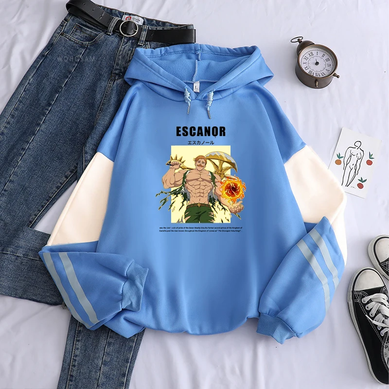 The Seven Deadly Sins Anime Hoodies Nanatsu no Taizai Funny Lion's Sin of Pride Escanor Men Winter Cartoon Aesthetics Sweatshirt