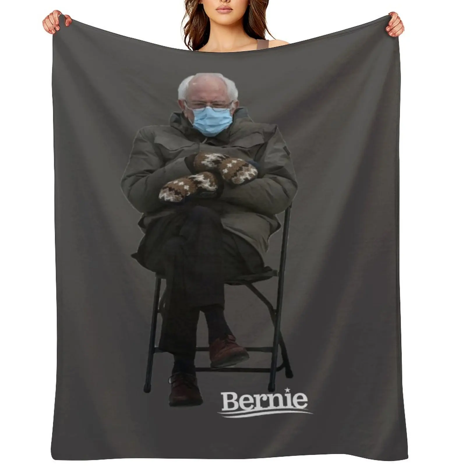 

Bernie Sanders Mittens - BERNIE SANDERS MITTENS trending | bernie sanders inauguration mittens | Inaugurati Throw Blanket