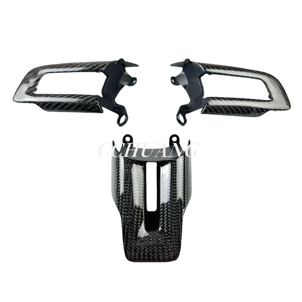 For Ford Mustang Carbon Fiber Steering Wheel Covers From 2015 - 2024