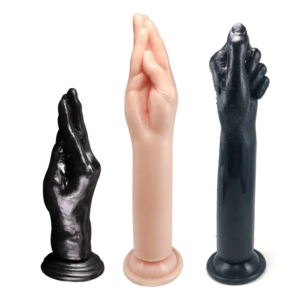 Jumbo Fist Soft Hand Anal Plugs Dildos Suction Cup Vagina Huge Dildo Finger Sex Toys for Man Woman Tool Butt Penis Expander Gay