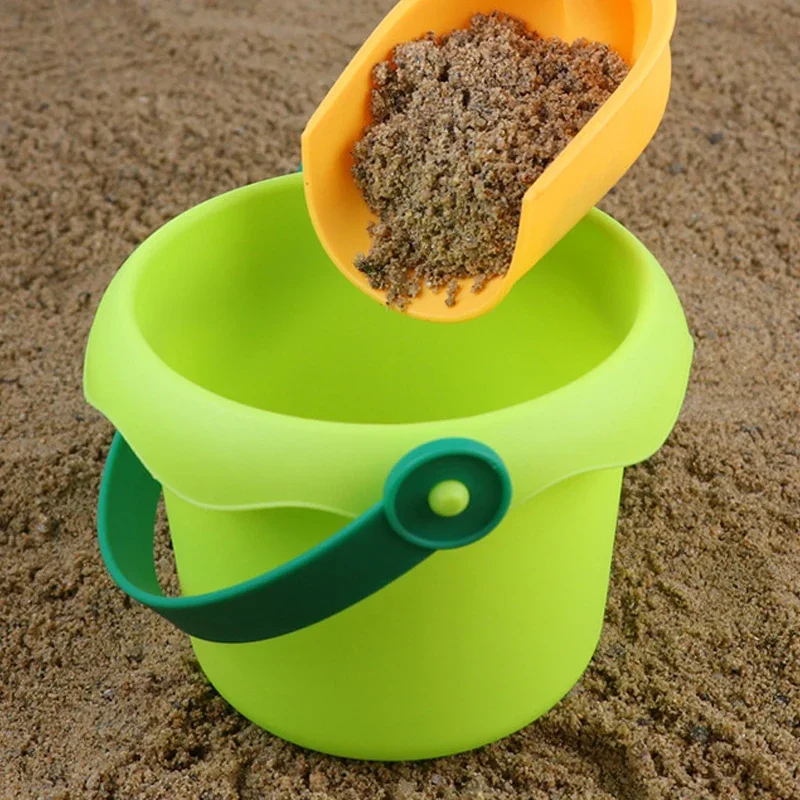 3/4 pçs conjunto de brinquedos de praia das crianças jogo de praia do bebê grande pá de areia balde de praia ferramenta de escavação de areia brinquedo crianças presente