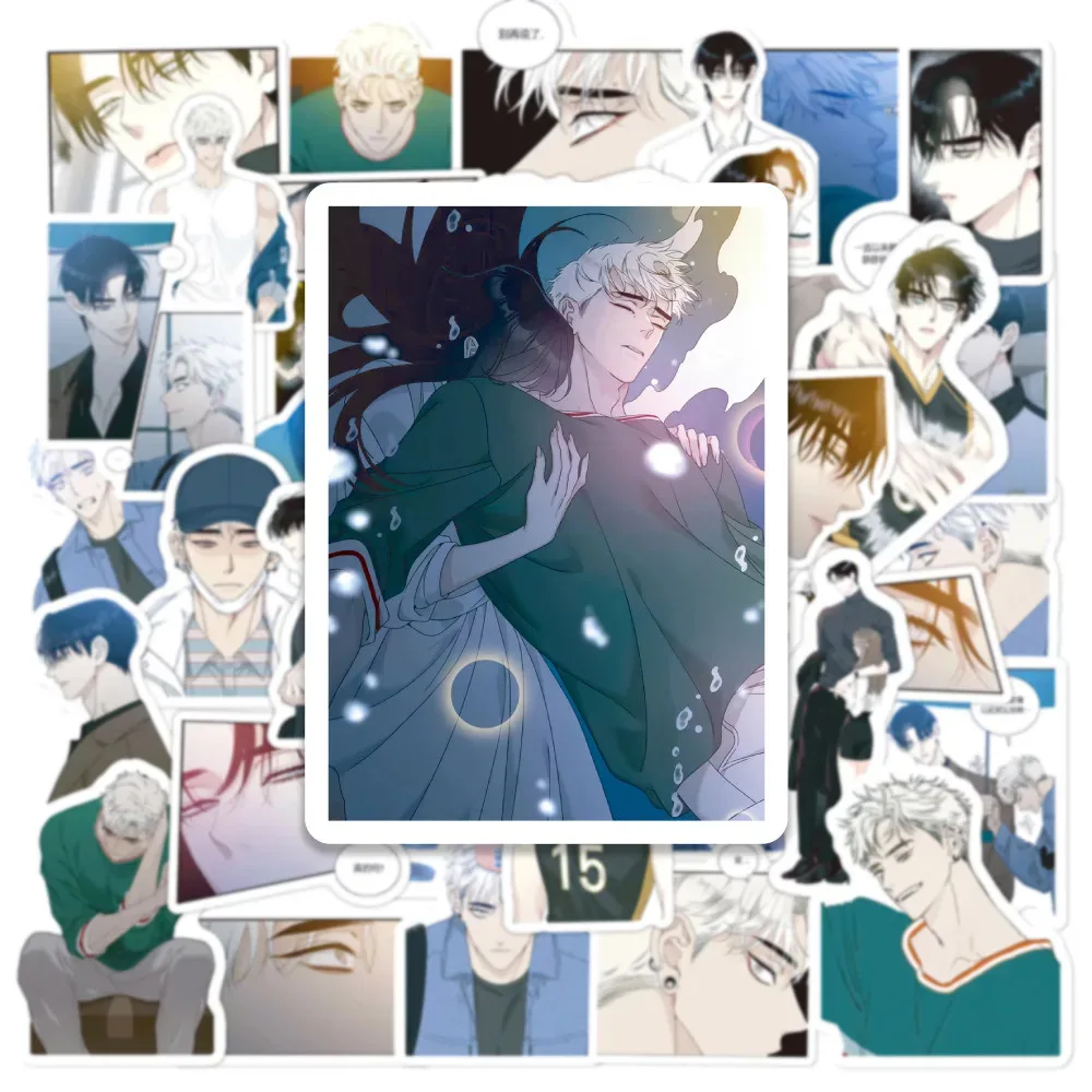 58Pcs Anime Handsome Characters Graffiti Stickers Action Figure Decorative Decals for Laptop Phone Case Skateboard DIY Adhesive