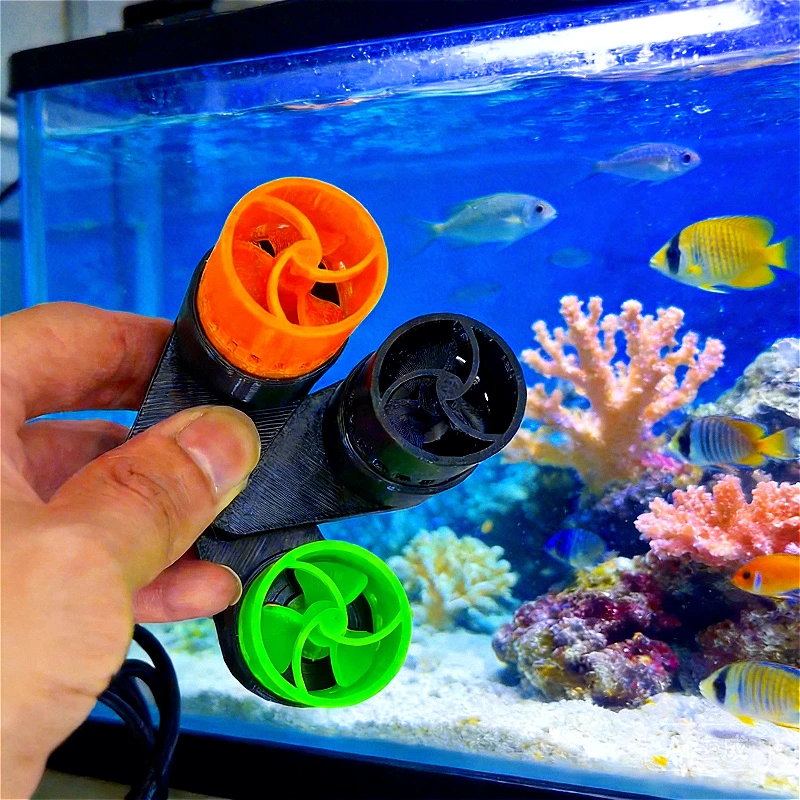 

USB-насос для аквариума Mini Wave Maker с магнитным креплением, дистанционным управлением, таймером, флуоресцентной подсветкой, 3D-печатью, подходит для пресной и морской воды.