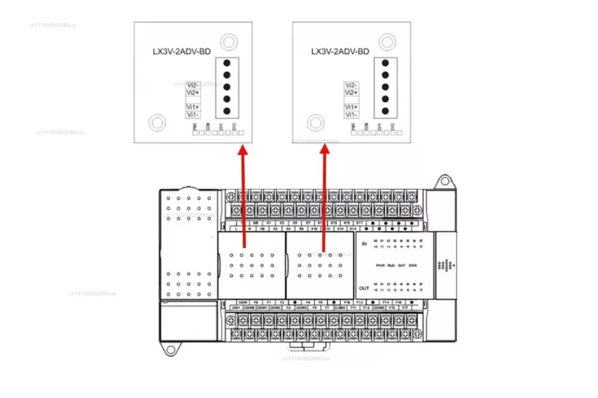 V-Control PLC 2-way mixed analog LX3V-2ADV2DAV-BD LX3V-2ADI2DAI-BD module