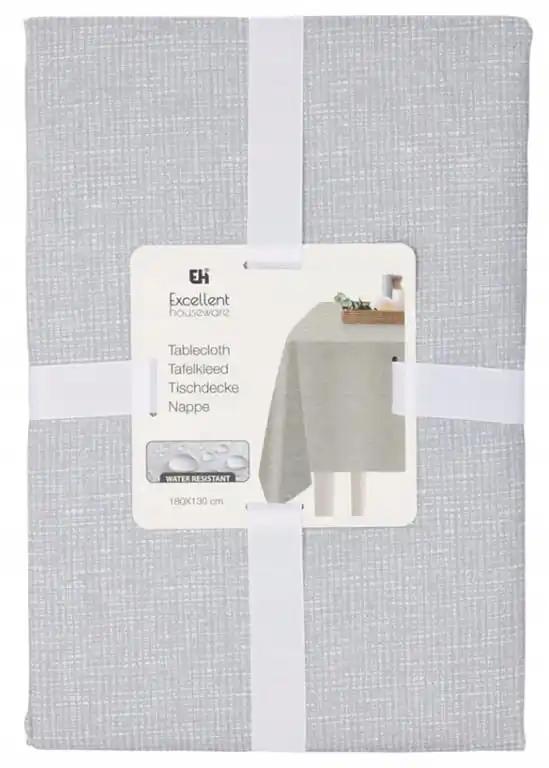 Eén kleur tafelkleed 180 × 130 cm Decoratieve polyester linnenlook