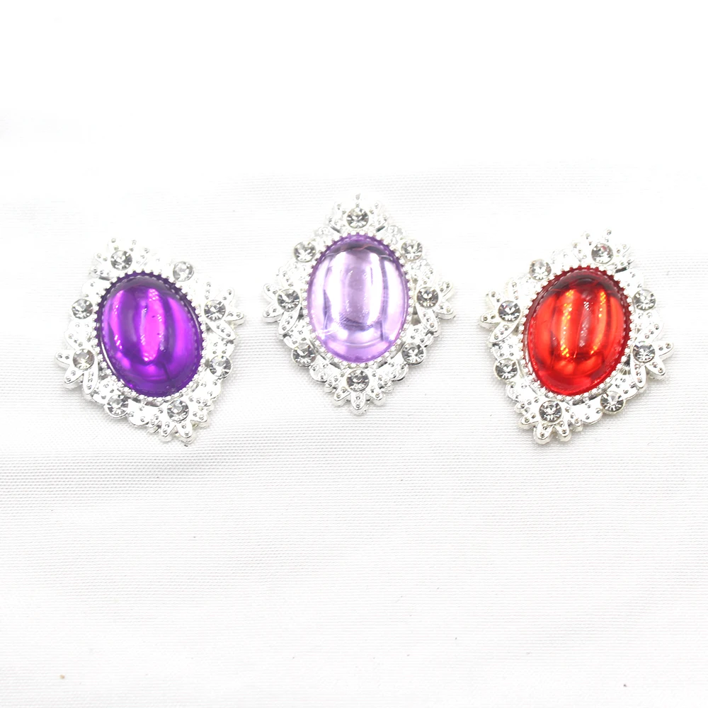 5Pcs Oval Resin Silver Color R - Tie Clip Silver ulasan dan harga