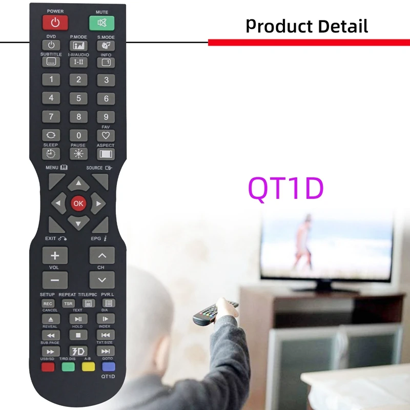 RISE-Remote Control For SONIQ QT1D TV Remote Control