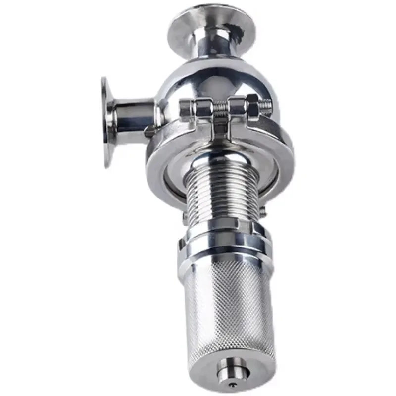 

SS304 Hygienic Din Dn25 Clamp Relief Spring-Loaded Relief Valve With Open or Closed Cover