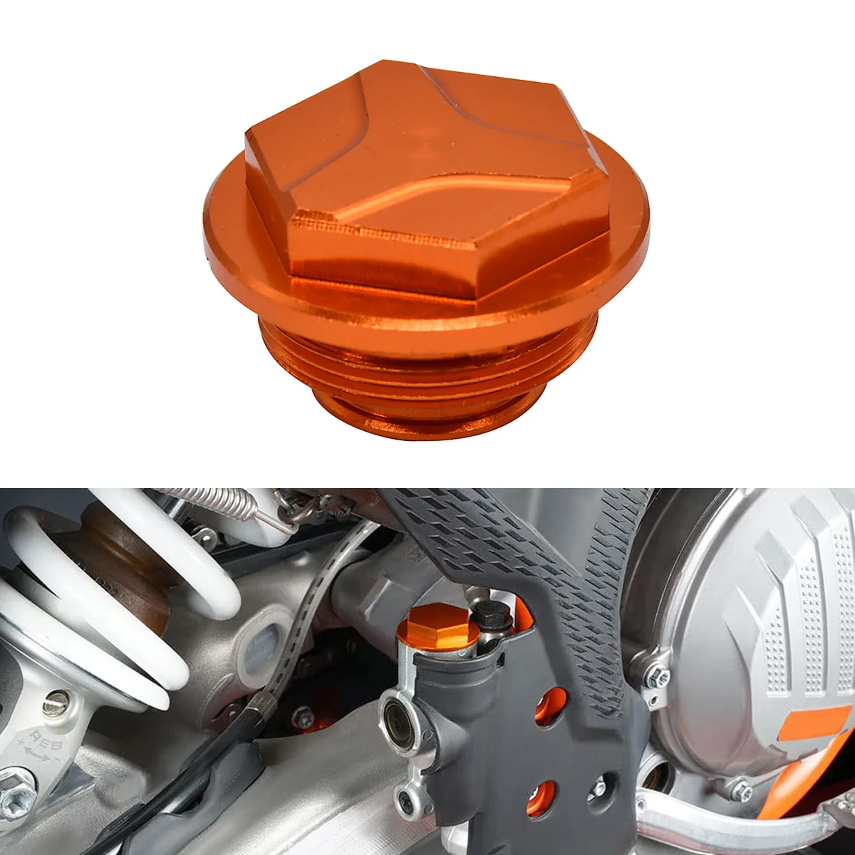 

Motorcycle CNC Rear Brake Reservoir Cap For KTM XCW XCF-W EXC EXC-F SX SXF XC XCF 6Days TPI 150 200 250 300 350 400 450 500 530