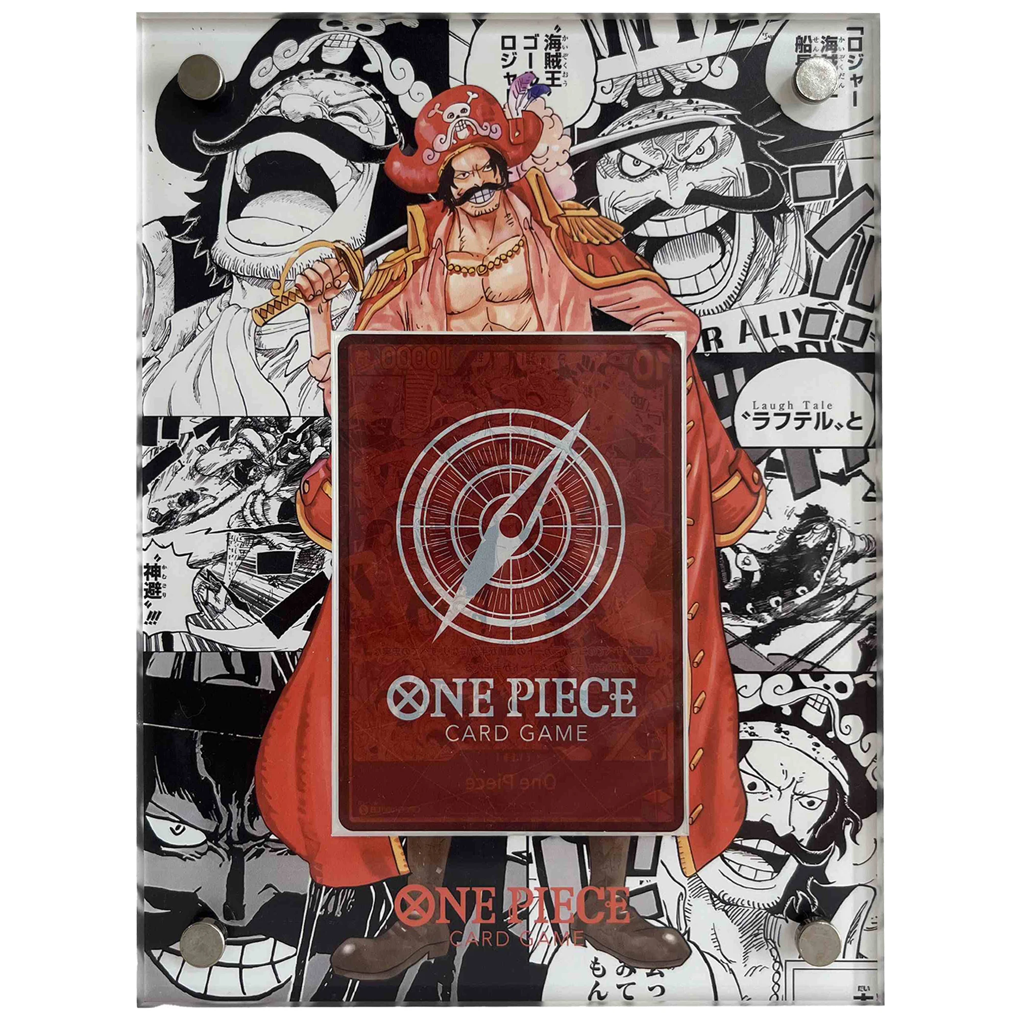 One Piece Four Emperors Luffy Roger Acrylic Card Tiles Opcg Shanks Card Collection Display Stand Acrylic Display Frame Gift Toys