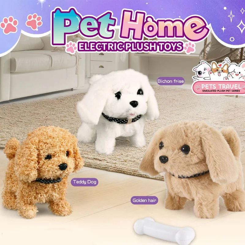 

Preschool Stuffed Doll Toy Walking Dog Cute Interactive Cat Plush Toy Stuffed Animals Plush Children Toy Christmas Gifts
