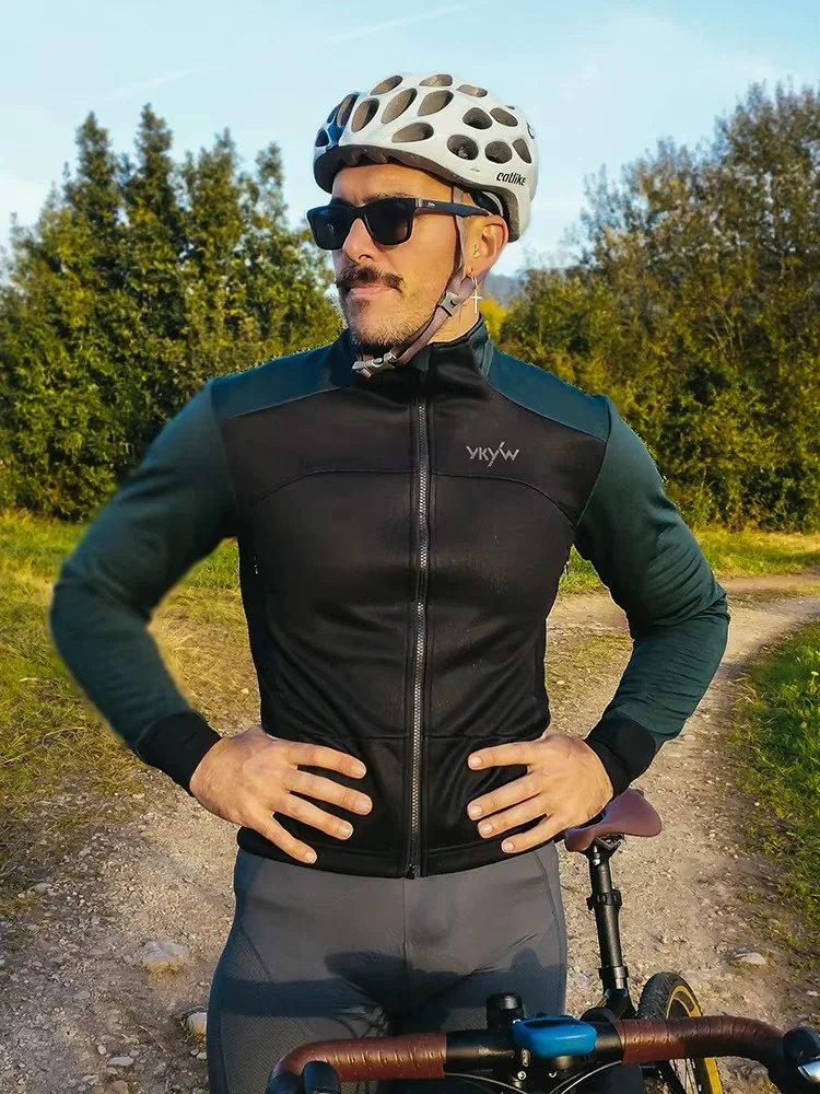 AliExpress YKYWBIKE Men's Cycling Jacket Waterproof Windproof Road Bike Tops Winter 0°C Thermal Fleece Bicycle Jersey  Cycling Clothing