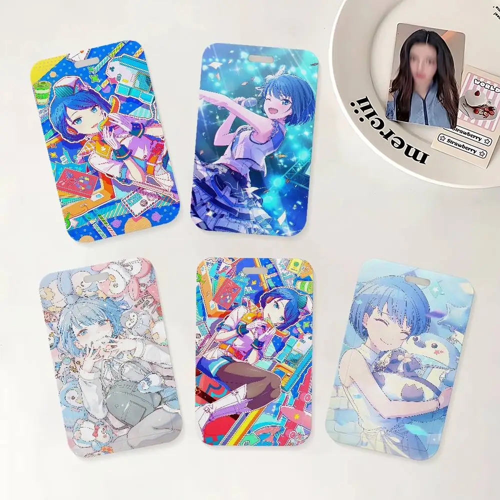 P-Project S-Sekai Haruka Kiritani Ausweishalter mit Umhängeband für Büro, Schule, Namenskarte, Ausweishülle