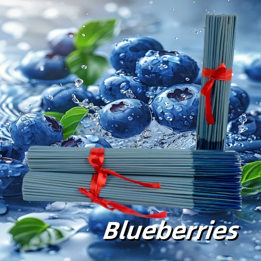 20/59/99/199/299 Stück, neue, hochwertige Aromatherapie-Sticks mit Blaubeerduft, 25 cm lang, 45–50 Minuten Brenndauer, geeignet für Yoga, Meditation, zum Einschlafen, zur Luftreinigung im Haus und im Büro, ideale Geschenkidee für Weihnachten, Halloween und Ostern. – Detail 4