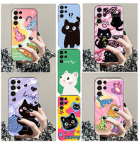 For Samsung A 71 31 21 51 M 40 30 S 50 70 11 4 5 G note 20 Ultra Galaxy 10 PRO 9 8 TPU black printed pattern soft phone case