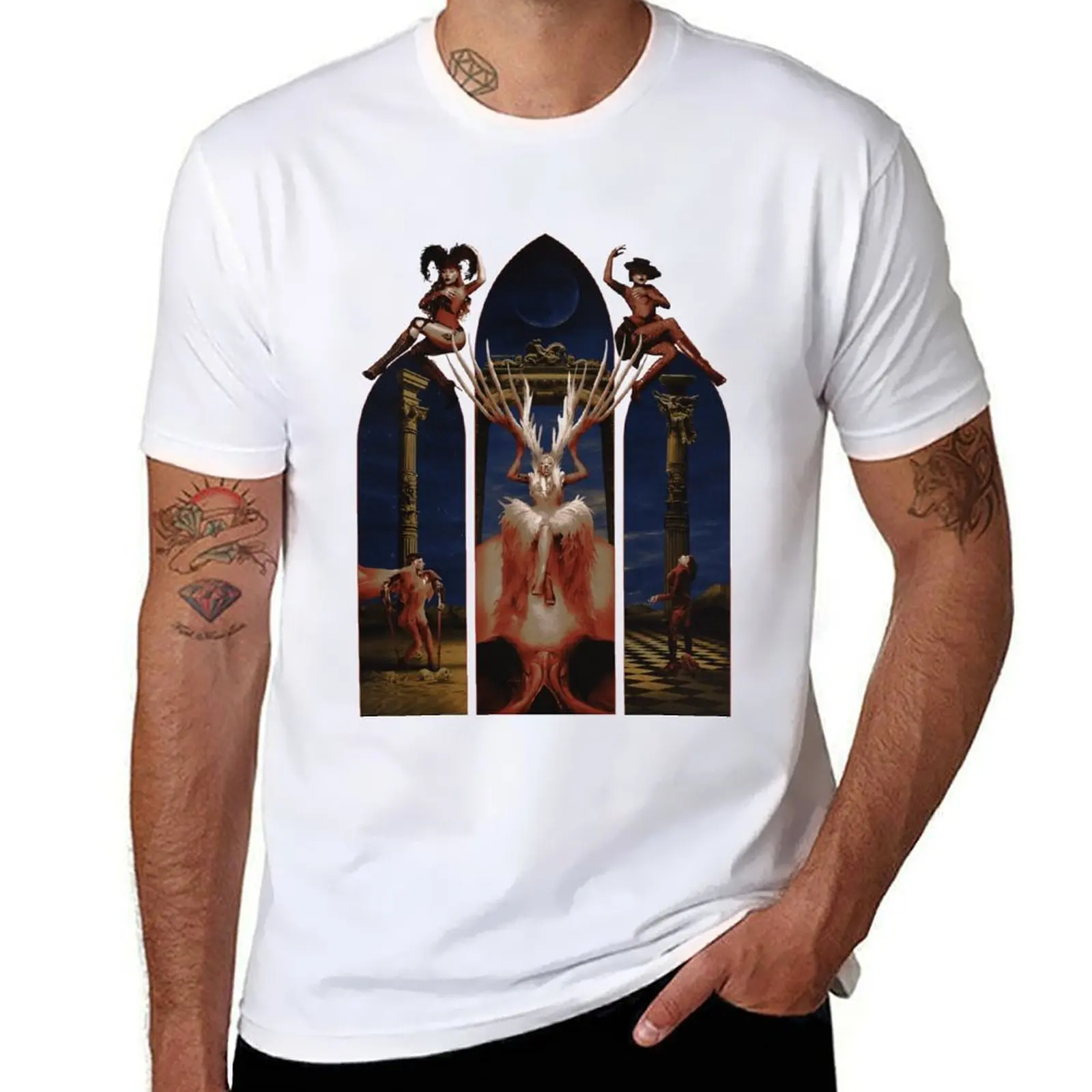 

MAYHEM - gothic window T-Shirt printed t shirts for man t shirt for man 100 percent cotton T-Shirt