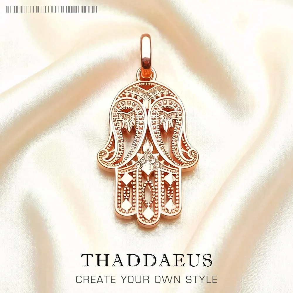 

Pendant Hand of Fatima Fine Jewelry Protection Vintage Accessorie 925 Sterling Silver Gift For Women