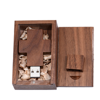 Wood Cross Ideas USB 2.0 Flash Drive Pen Drive Real Capacity Box Memory Stick Walnut 4GB/32GB/16GB/8GB U Disk Pen drive 64gb