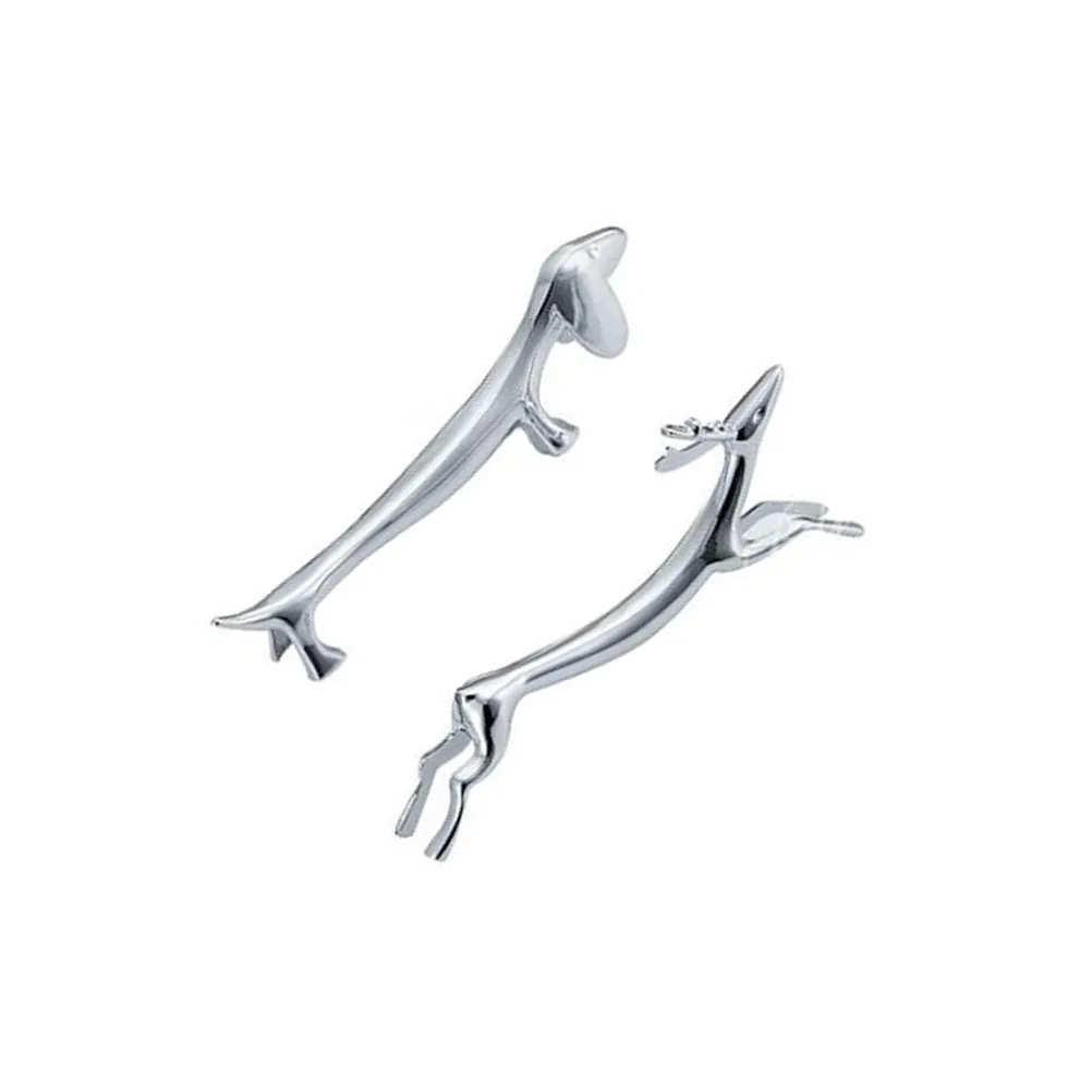 2Pcs Dog Shape Chopstick Holder Zinc Alloy Elegant Chopsticks Rest Spoon Fork Stand for Home Kitchen Dining Table view 6