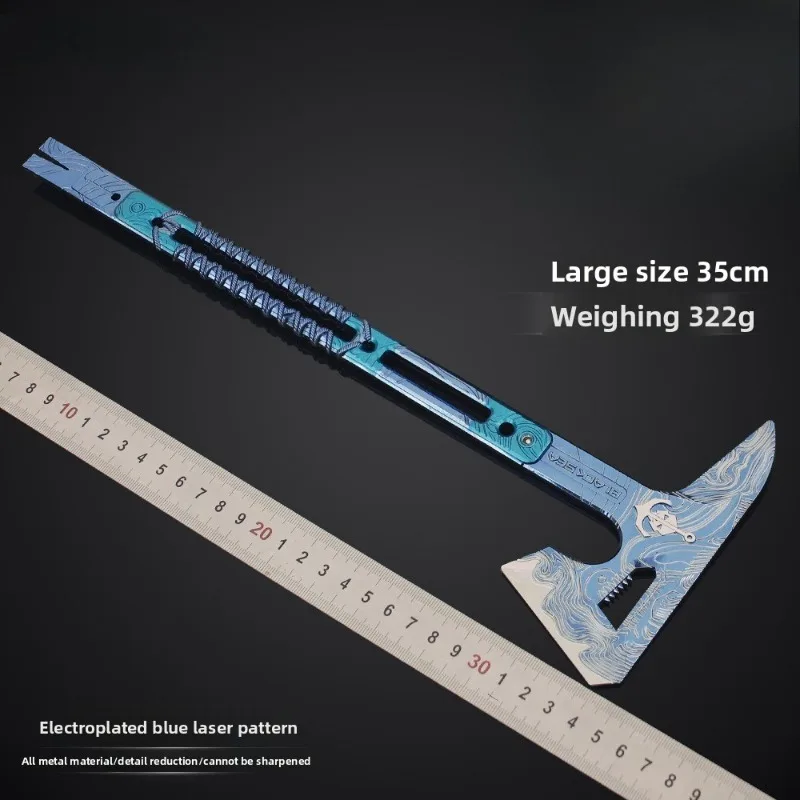 دلتا الطرفية كبيرة البحر الأسود التكتيكية الفأس سبيكة لعبة مجسمة لعبة الأسلحة جمع سطح المكتب الحلي