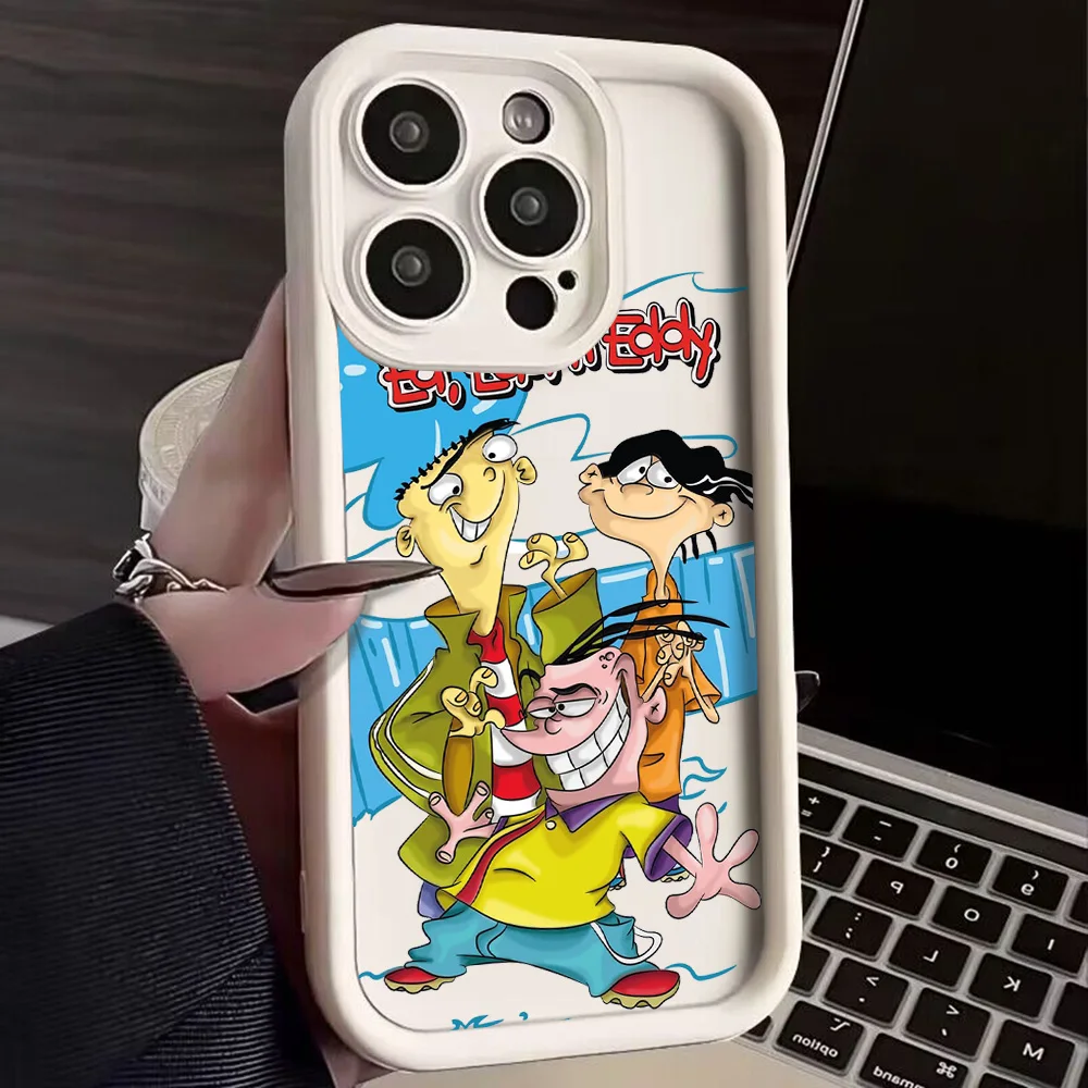 حافظة هاتف كارتونية E-Ed Edd N Eddy لهاتف موتورولا موتو إيدج G15 G24 50 G35 G05 G34 E14 G75 G PLAY G85 40 Neo Fusion Pro 4G 5G Soft