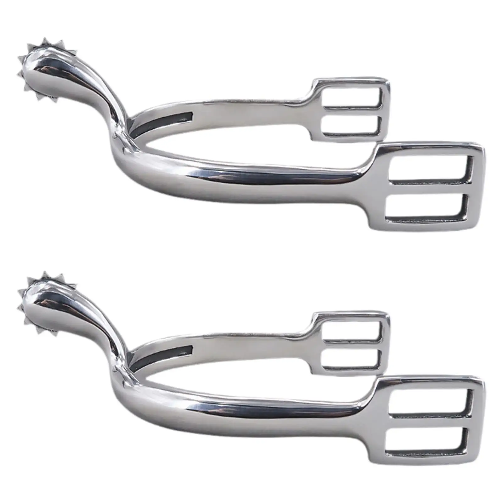 2 Pieces Horse Spurs Equestrian Gear Practical Stable Removable Professional Knight Accessories Horse Boot Spurs for Ranch