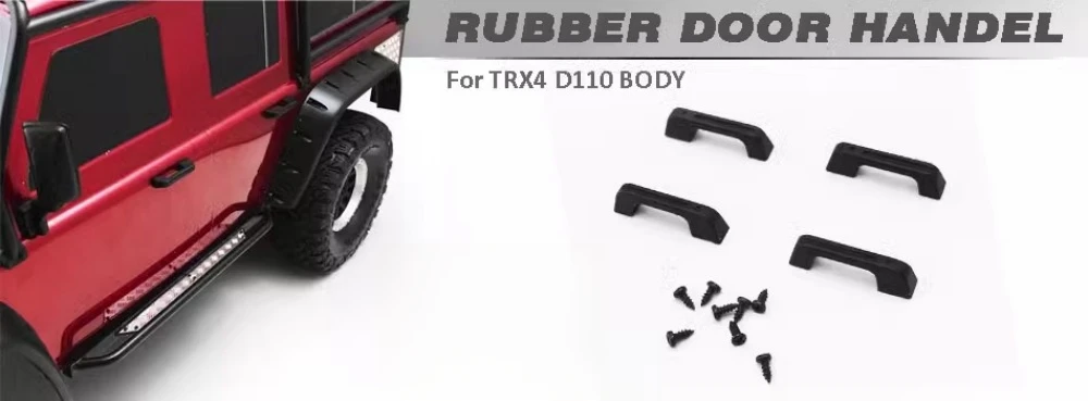 

1/10 гусеничный автомобиль, резиновая дверная ручка, подходит для Traxxas trx4, защитник шасси D110, кузов радиоуправляемого грузовика 1 10, радиоуправляемая игрушка