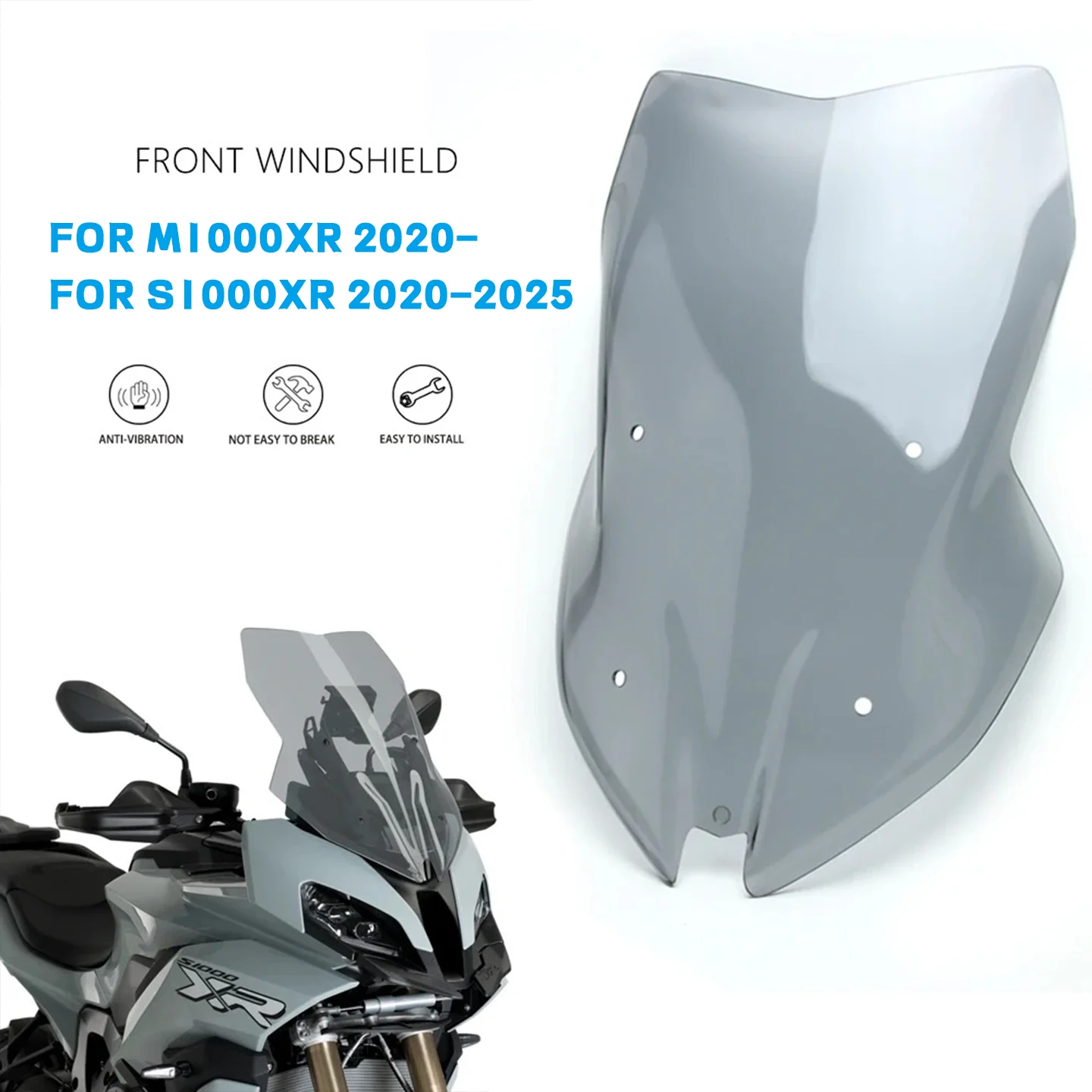 

Motorcycle Accessories For BMW M1000XR S1000XR M1000 XR S 1000XR 20020 2021-2025 NEW Windshield Windscreen Deflector Protector