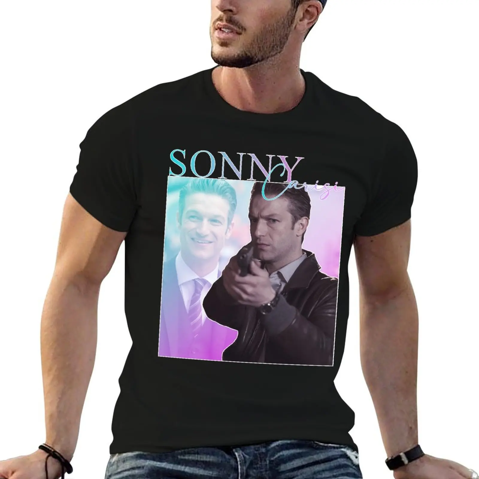 Law & Order SVU Sonny Carisi - Retro T Shirt T-Shirt cute clothes cute tops heavyweights mens graphic t-shirts