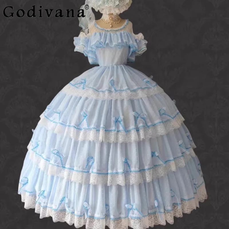 الأصلي لوليتا الأميرة يكبر فستان المرأة الزفاف لوليتا ارتداء اليومي فستان الإناث حفلة عيد ميلاد لوليتا فستان طويل