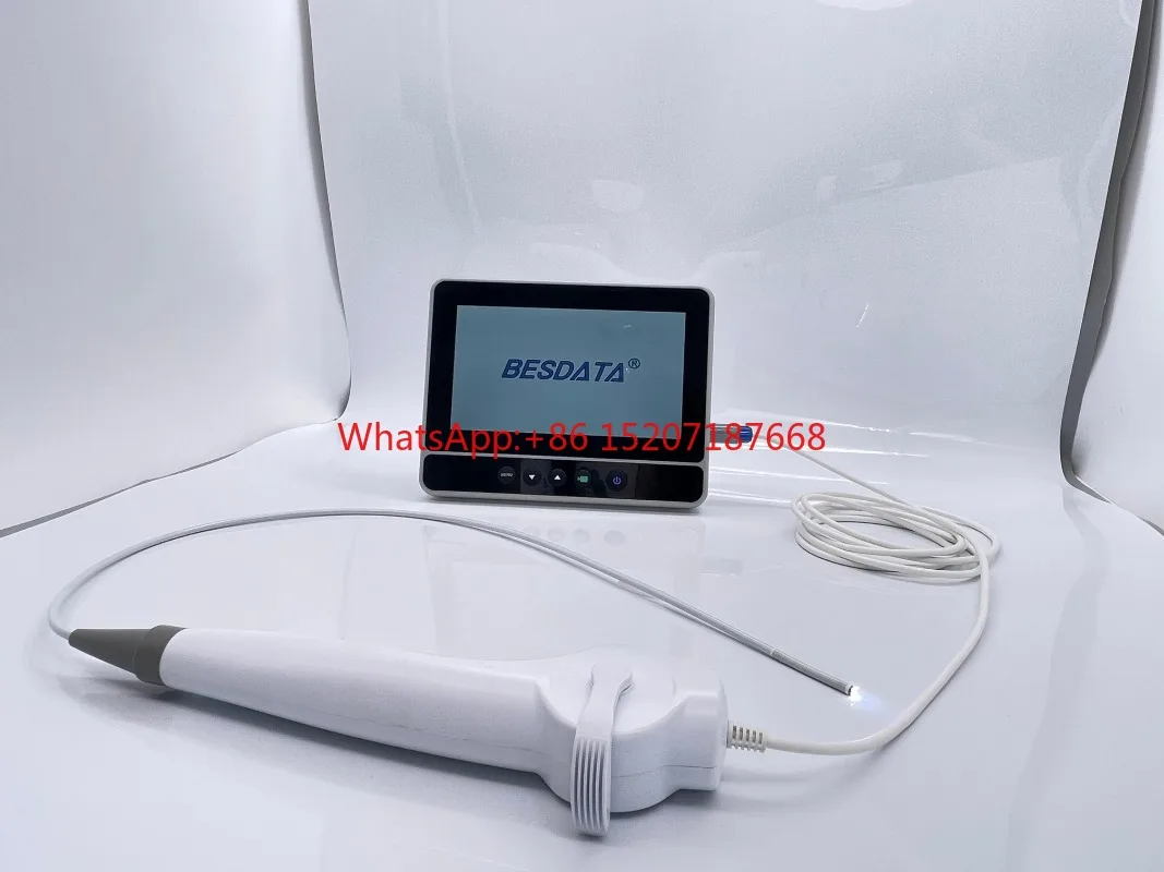 Flexible Disposable Rhinolaryngoscope portable video rhinolaryngoscope with 7-inch screen