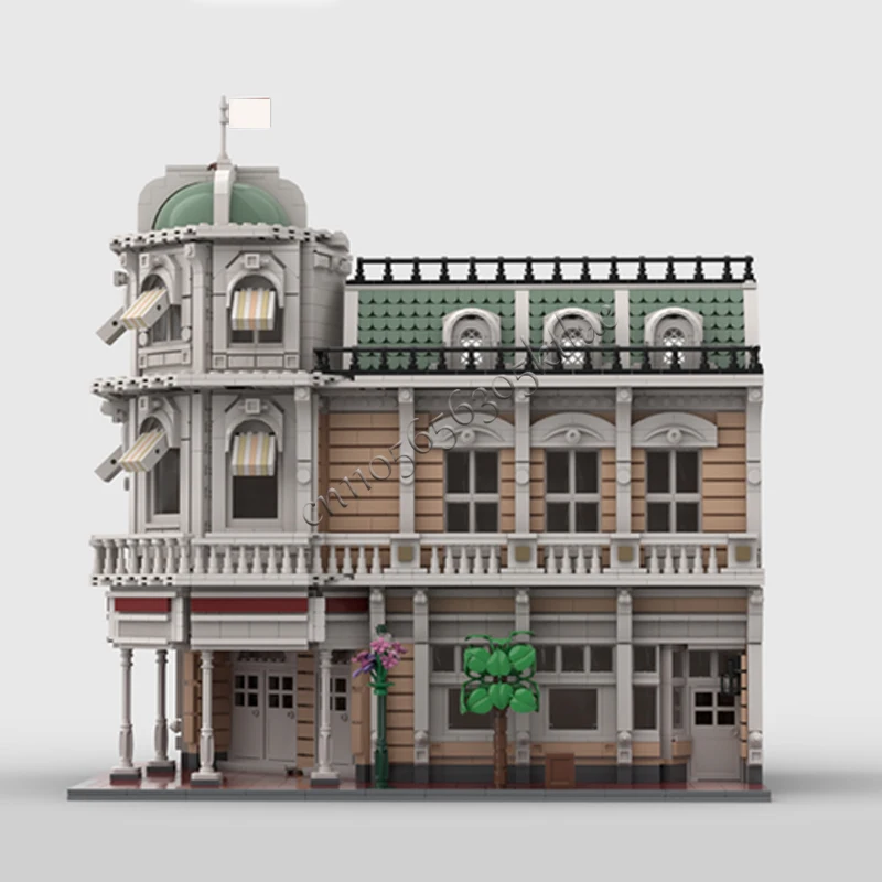 3615 Uds. Escena de calle de ciudad ropa de calle principal MOC personalizar tecnología de bloques de construcción Modular Popular DIY juguete para regalo de cumpleaños