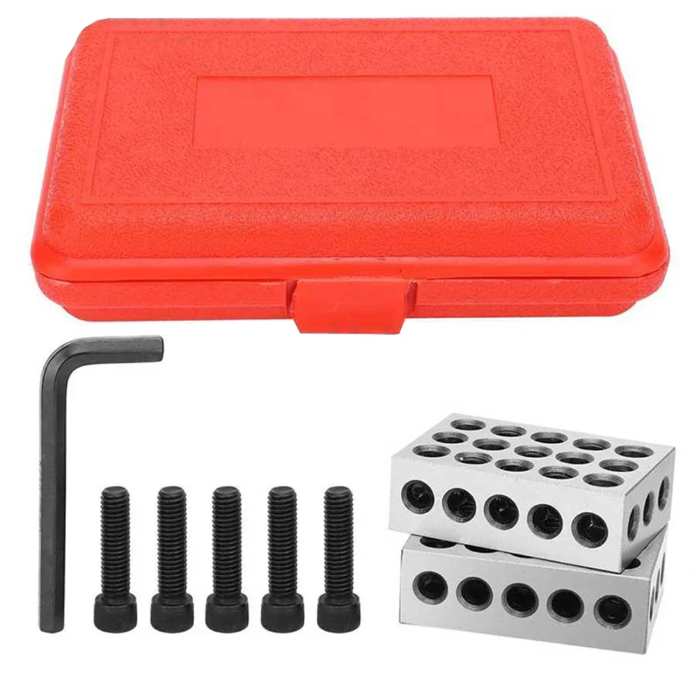 23 Holes Precision 25-50-75mm Blocks Parallel Clamping Steel Block Gauge 1-2-3in For All Kinds Of Machine Tool