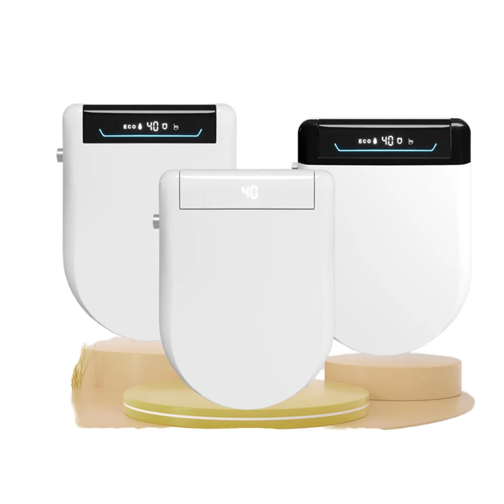ZXHK 110V Commode Toilet Seat Electric Heated Bidet Smart Toilet Seat Electric Bidet Cover Fully Automatic Smart Toilet Lid
