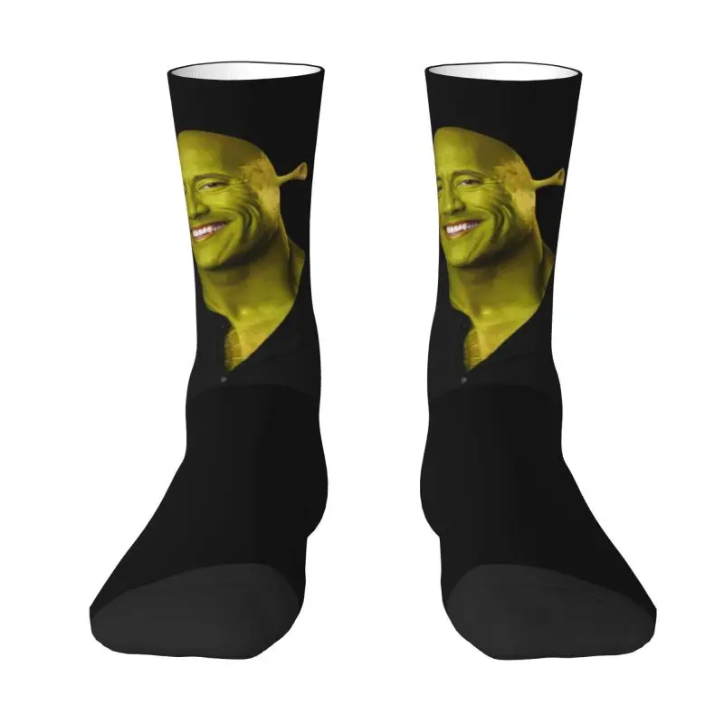 Kawaii دواين The Shrok Johnson Socks الرجال النساء الدافئة ثلاثية الأبعاد طباعة روك العضلات رجل كرة السلة الرياضة طاقم الجوارب