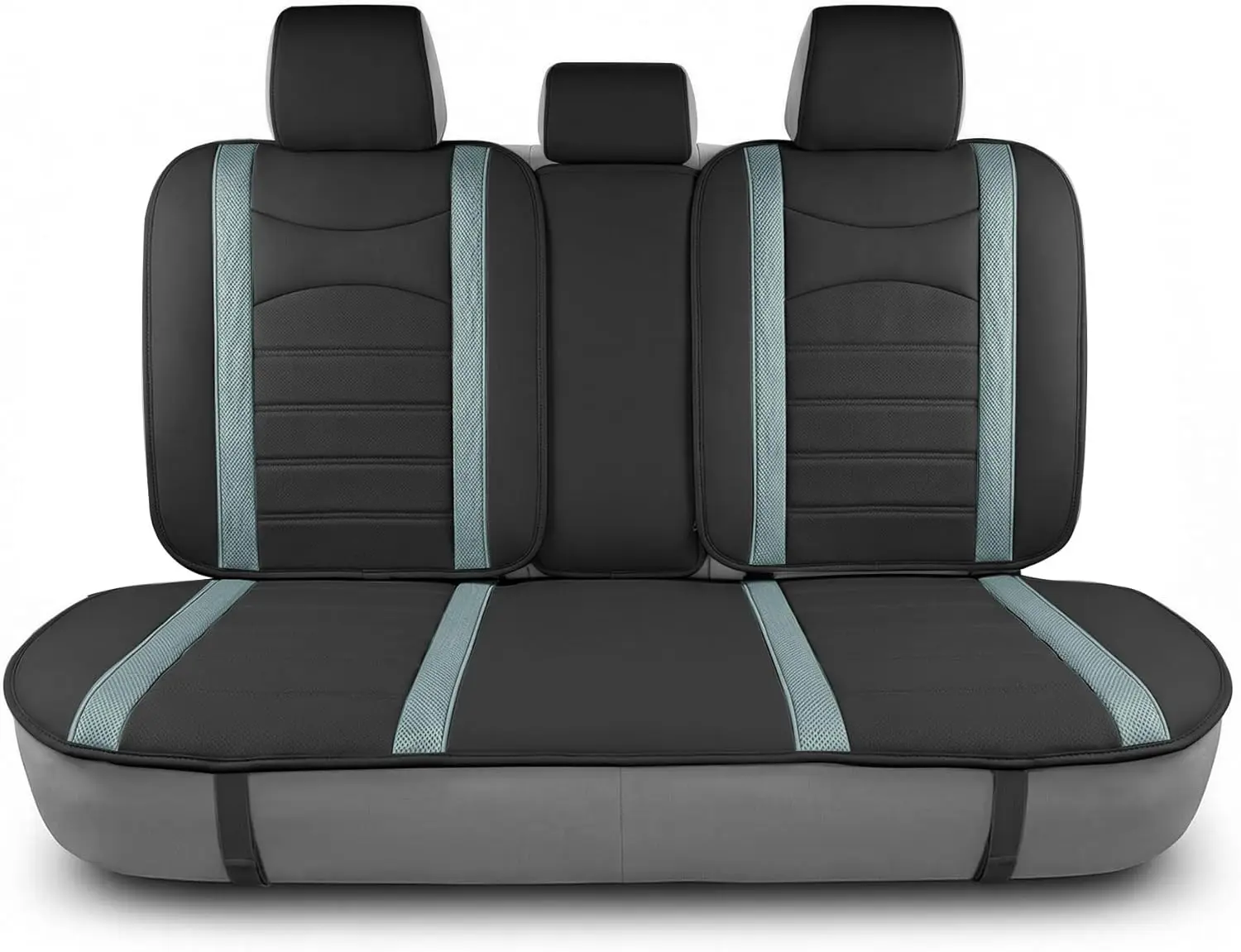 

Универсальный чехол на заднее сиденье - искусственная кожа, раздельный, подходит для внедорожников, седанов, фургонов, серый/черный